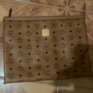 MCM Medium Visetos Original Leather Pouch